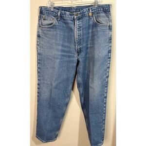 Carhartt Men's Flannel Lined Vintage 100% Cotton Relaxed‎ Fit Jeans Size 42X30